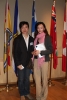Kevin Leung (BASc 1998 COMP) with lucky draw winner Serena Wu Shuang