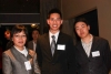 Stephanie Ma (MBA 2003), Justin Wong (BCom 2005 VIC) and Guo Yang 