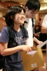 U of T Staff Michelle Poon giving a briefing to Alumni Volunteer on the Alumni Amazing Tour 