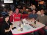 L – R: U of T alumni representative, Susan Brauch (BA 1974 TRIN, BEd 1975 OISE) and fellow alumni John Downing (BASC 1985 ENG) and Steven Kim (BA 1993 VIC) are joined by John’s son, Marc, and Ian Turnbull.  